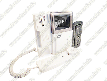 Черно белый видеодомофон 4 дюйма "Eplutus EP-2280" общий вид спереди
